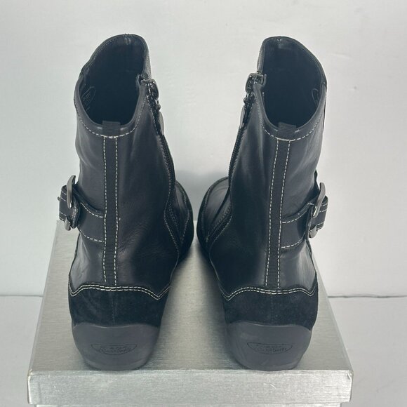 Circa Joan & David CJFRESH Black Leather Ankle Boots Womans Size US 8.5M - Picture 5 of 12